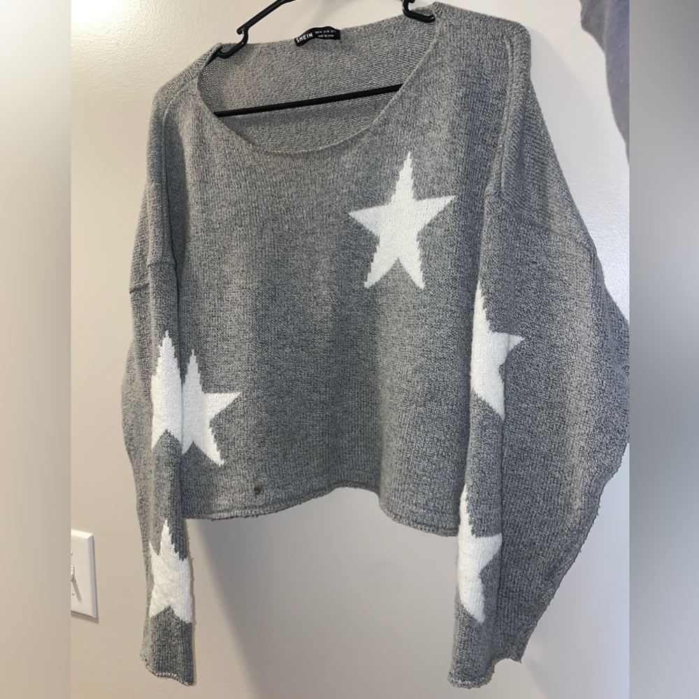 Women’s Cropped Minimal Star Sweater